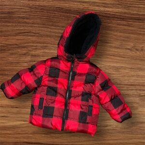 Baby Boys Plaid Puffer Coat